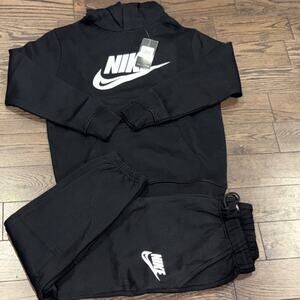 Nike Tech Fleece Set Mens Pullover Hoodie Jogger Pants 2-piece Set. Medium